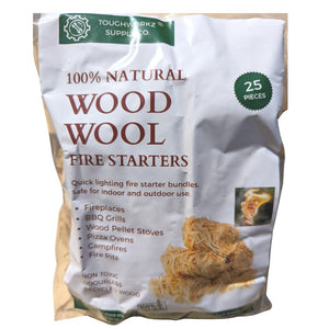 Natural Pine Fire Starters for BBQs, Grills, Pizza Ovens, Firepits, Campfires - ToughWorkz