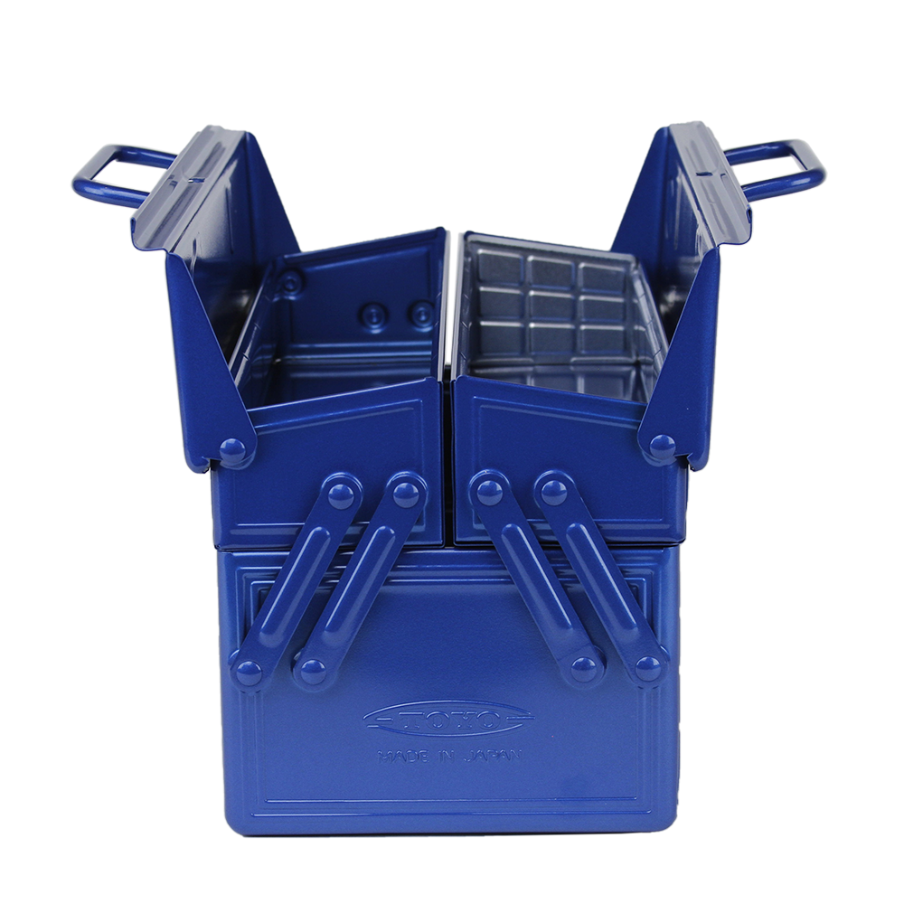 Toyo Steel GL-350 Two Tray Portable Shop Toolbox - Blue
