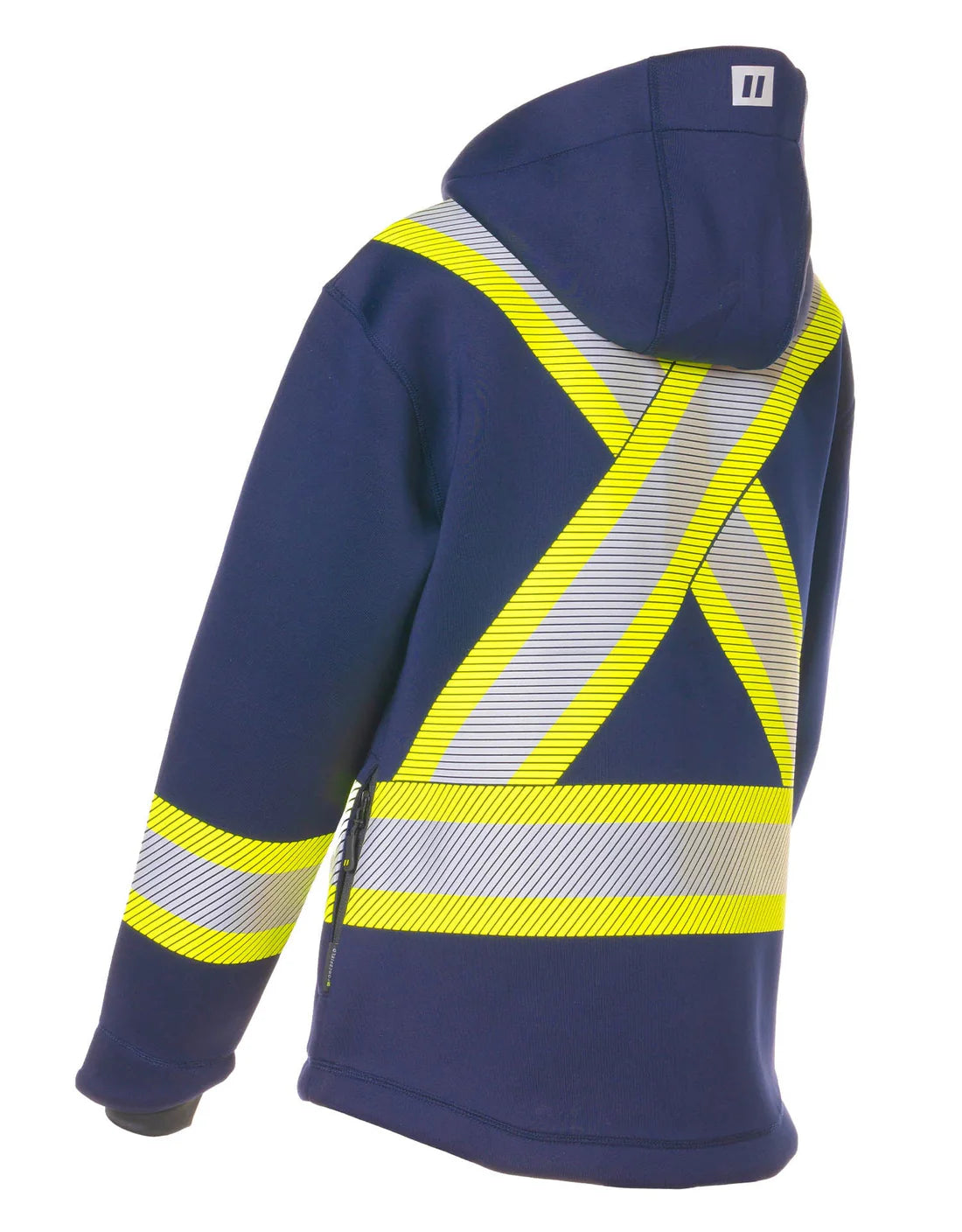 Back | Women's Safety Zip-Up Soft Shell Hoodie - Shop ToughWorkz