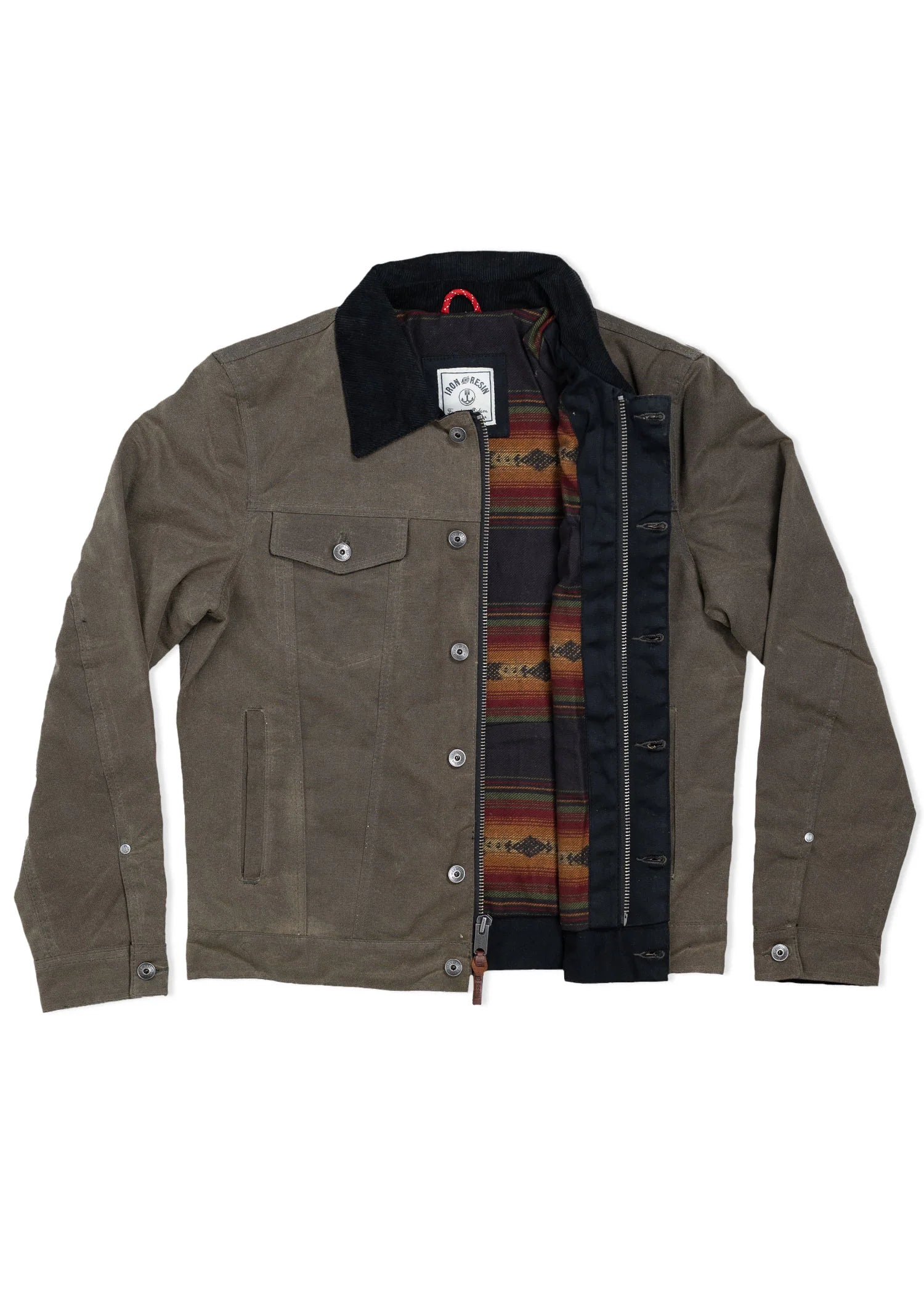 Iron & Resin Mens Waxed Cotton Scout Jacket - ToughWorkz