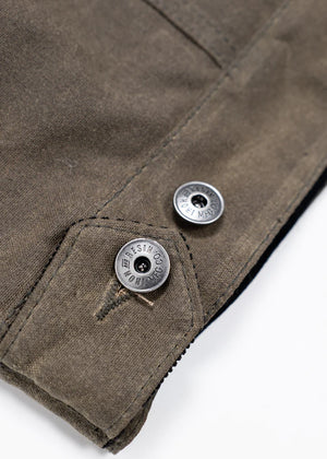 Cuff Detail } Iron & Resin Mens Waxed Cotton Scout Jacket - ToughWorkz