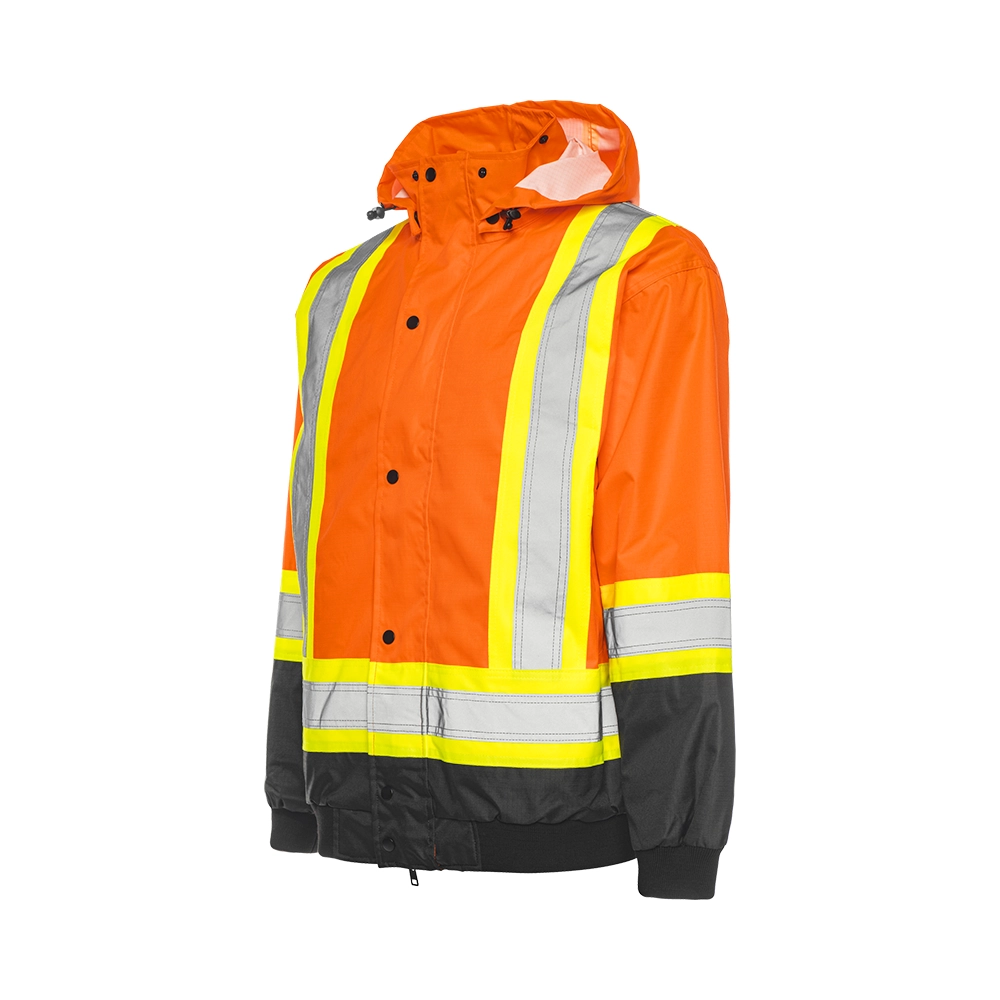 Ground Force 3-in-1 Hi-Vis Winter Jacket, Orange - ToughWorkz