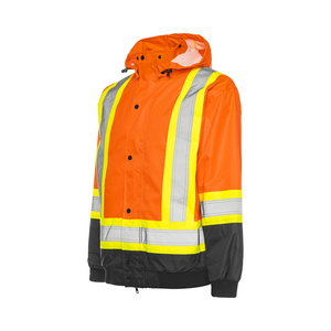 3/4 View | Hi-Vis Mens 3-in-1 Winter Safety Jacket - ToughWorkz