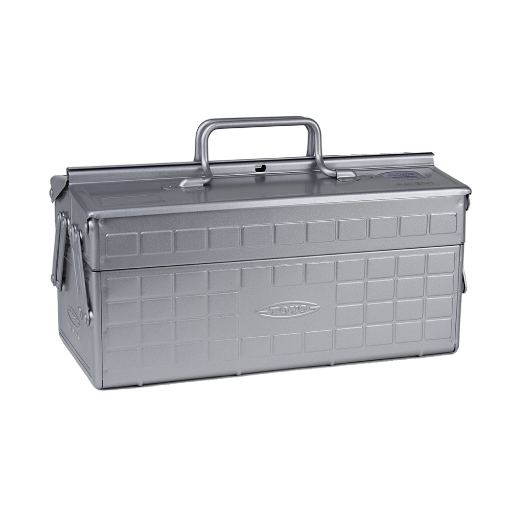 Toyo Steel Portable Shop Toolbox, Silver - ToughWorkz