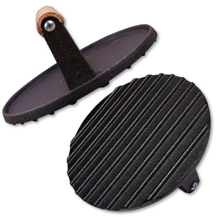 Lucky Jack Cast Iron Grill Press for Burgers - ToughWorkz