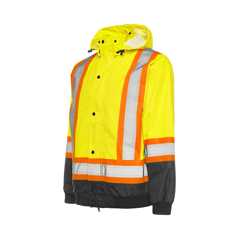Hi-Vis Mens 3-in-1 Winter Safety Jacket, Yellow - ToughWorkz
