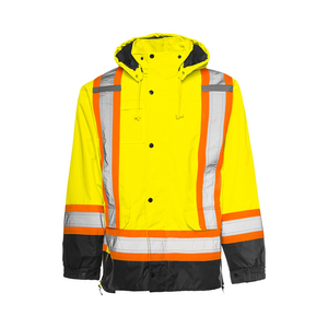 Yellow Front | Ground Force 6-in-1 Hi-Vis Safety Parka - ToughWorkz