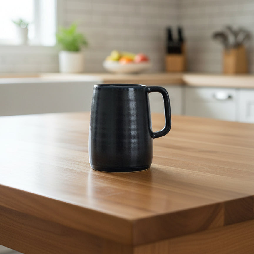 Cobalt Blue Handmade Stein Mug, 30oz - ToughWorkz