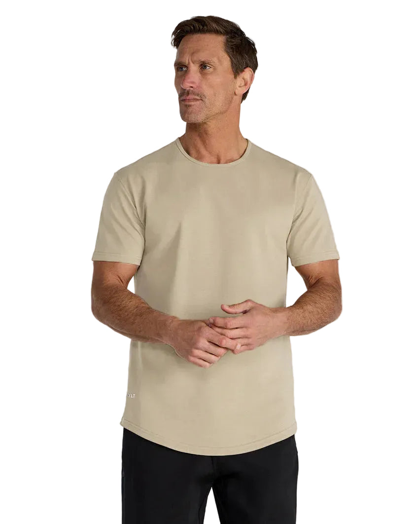 Drop-Cut Lux Toasted Ivory Men's Tee, 3 Sizes - ToughWorkz