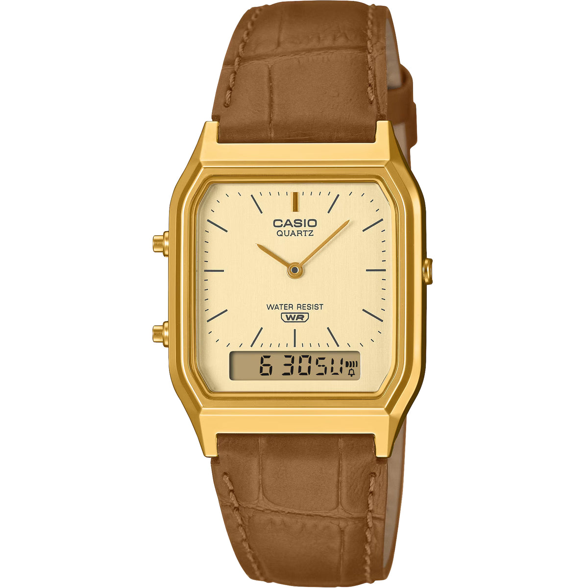 Casio AQ-240EGL-9A / Vintage Gold Analog-Digital Watch - ToughWorkz