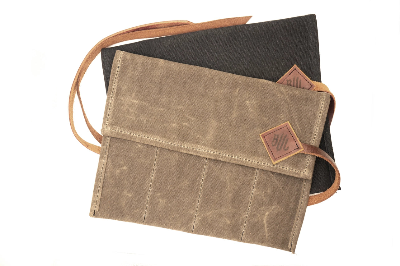 Bevel Mfg Artison Waxed Canvas Tool Roll - TughWorkz