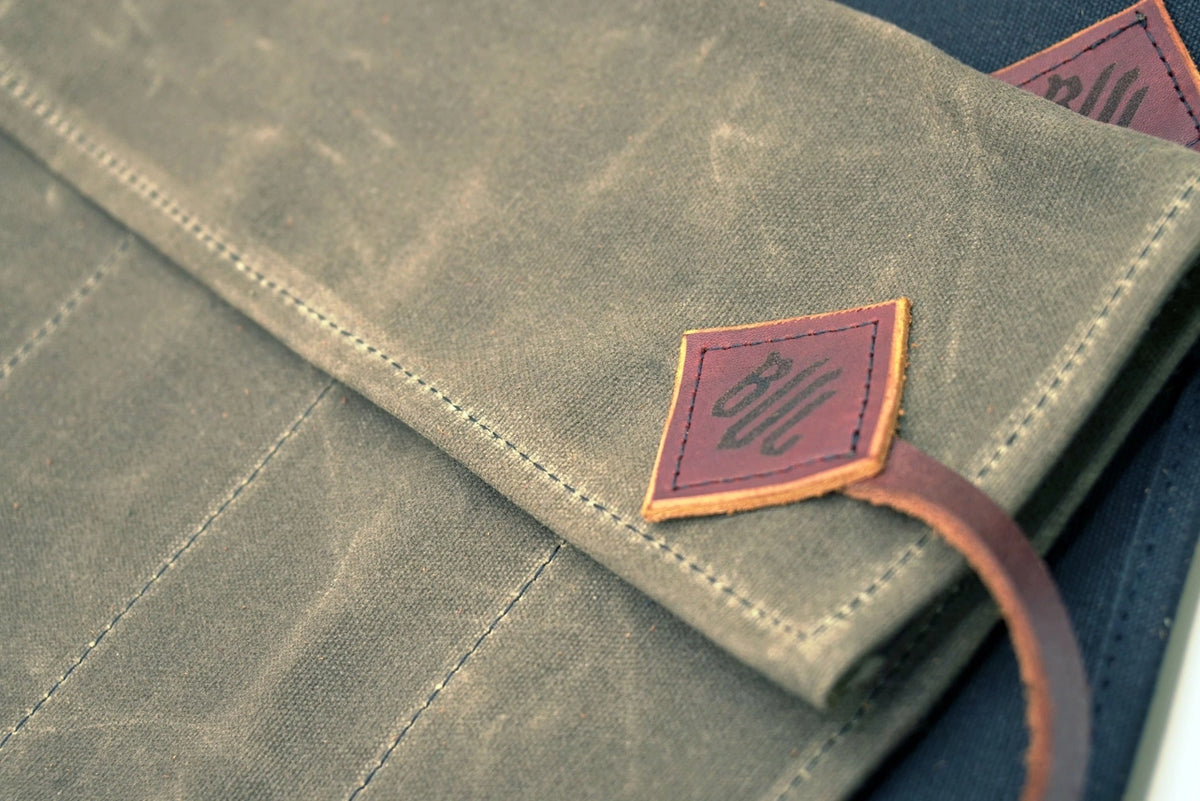 CU Details | Bevel Mfg Artison Waxed Canvas Tool Roll - ToughWorkz