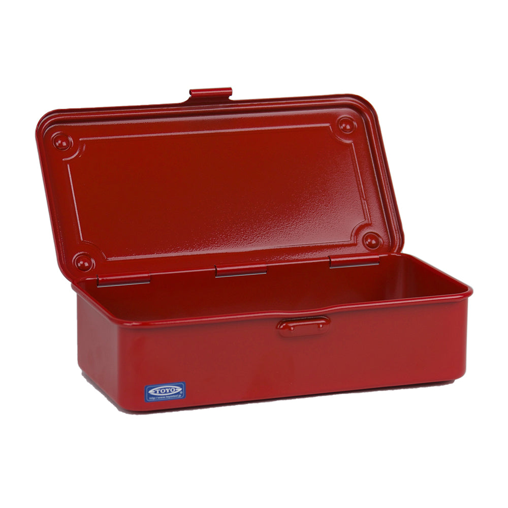 Lid Open | Toyo Steel T-190 Stackable Toolbox, Red - ToughWorkz
