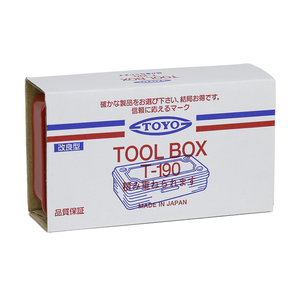 Toyo Steel T-190 Stackable Tool Box, Red