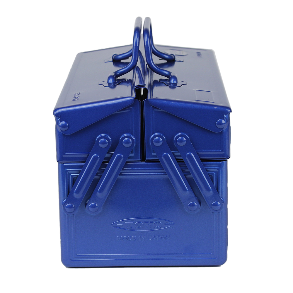 Toyo Steel ST-350 Two Tray Portable Shop Toolbox, Blue - ToughWorkz