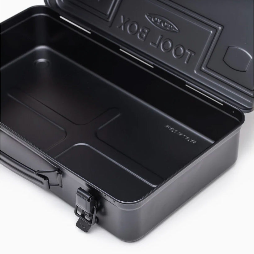 Open | Toyo Steel T-360 Trunk Shape Toolbox, Black - ToughWorkz