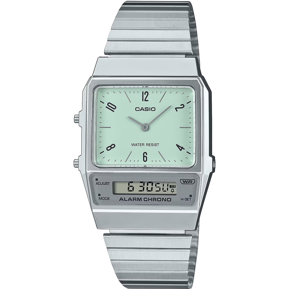 Casio AQ-800E-3ARetro Vintage Silver Men's Watch - ToughWorkz