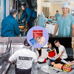 Redi-Medic Compact & Portable CPR First Aid Mask, Disposable Gloves, Bilingual Instructions. Ideal for Travel & Everyday Readiness