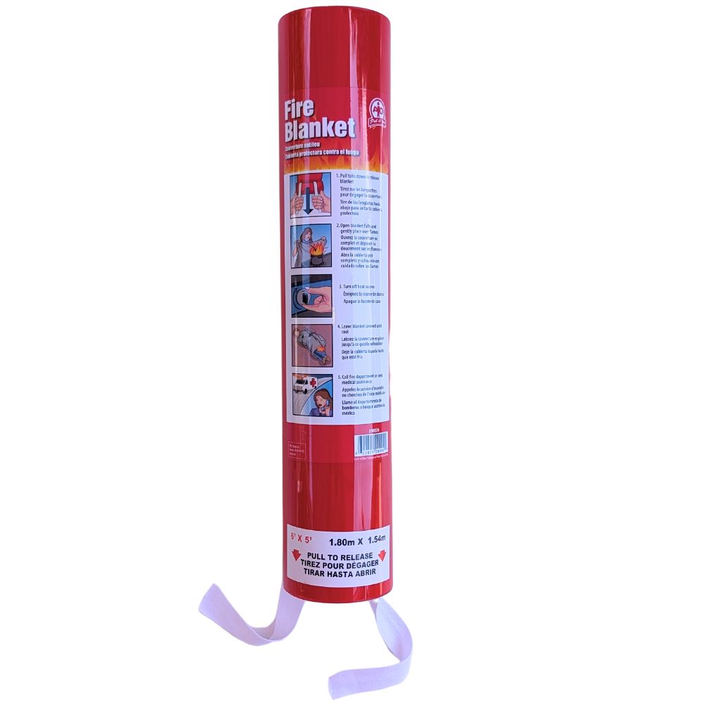 ToughWorkz 6&#39;x5&#39; Wall Mounted Fire Blanket - Kitchens, Factories, Boats