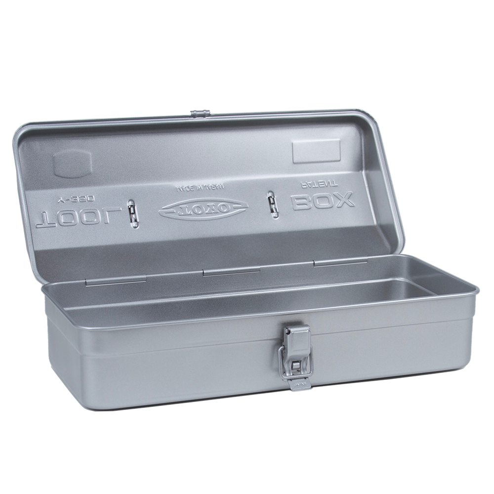 Open | Toyo Y-350 Camber Portable Shop Toolbox, Silver - ToughWorkz