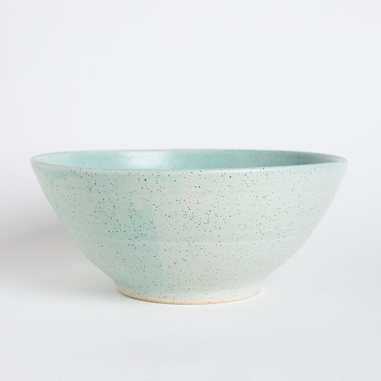 Handcrafted Ceramic Salad Bowl, 6 lb, Turquois