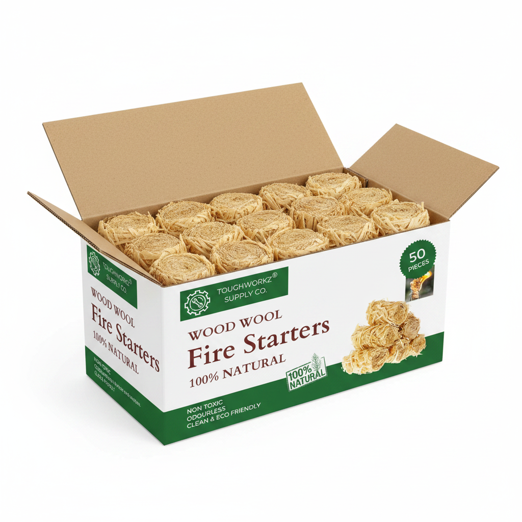 Box of 50 Fire Starters –Eco-Friendly from ToughWorkz