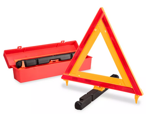 Triangle on Base - DOT Approved Emergency Highway Warning Reflective Triangle Kit