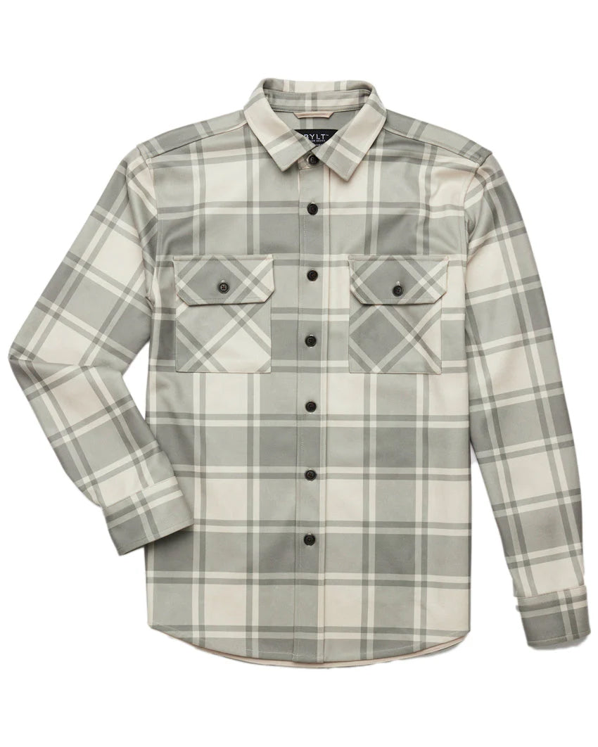 Lay Flat | Olive Plaid Coastal Overshirt - Shop ToughWorkz Online Store