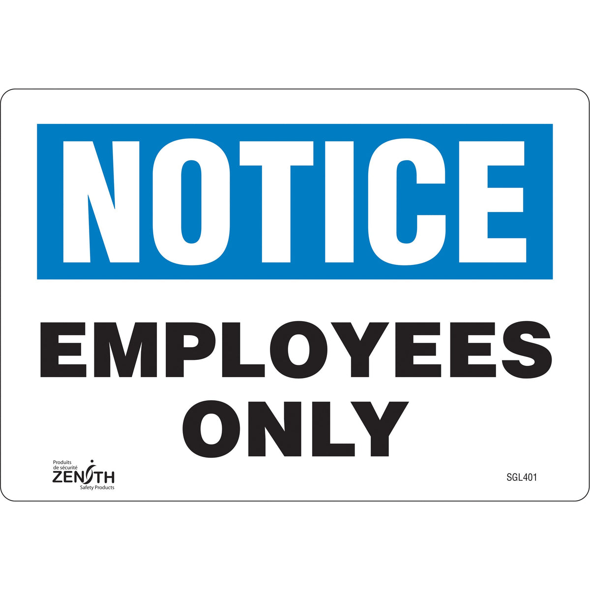&quot;Employees Only&quot; Sign, 7 x 10-in