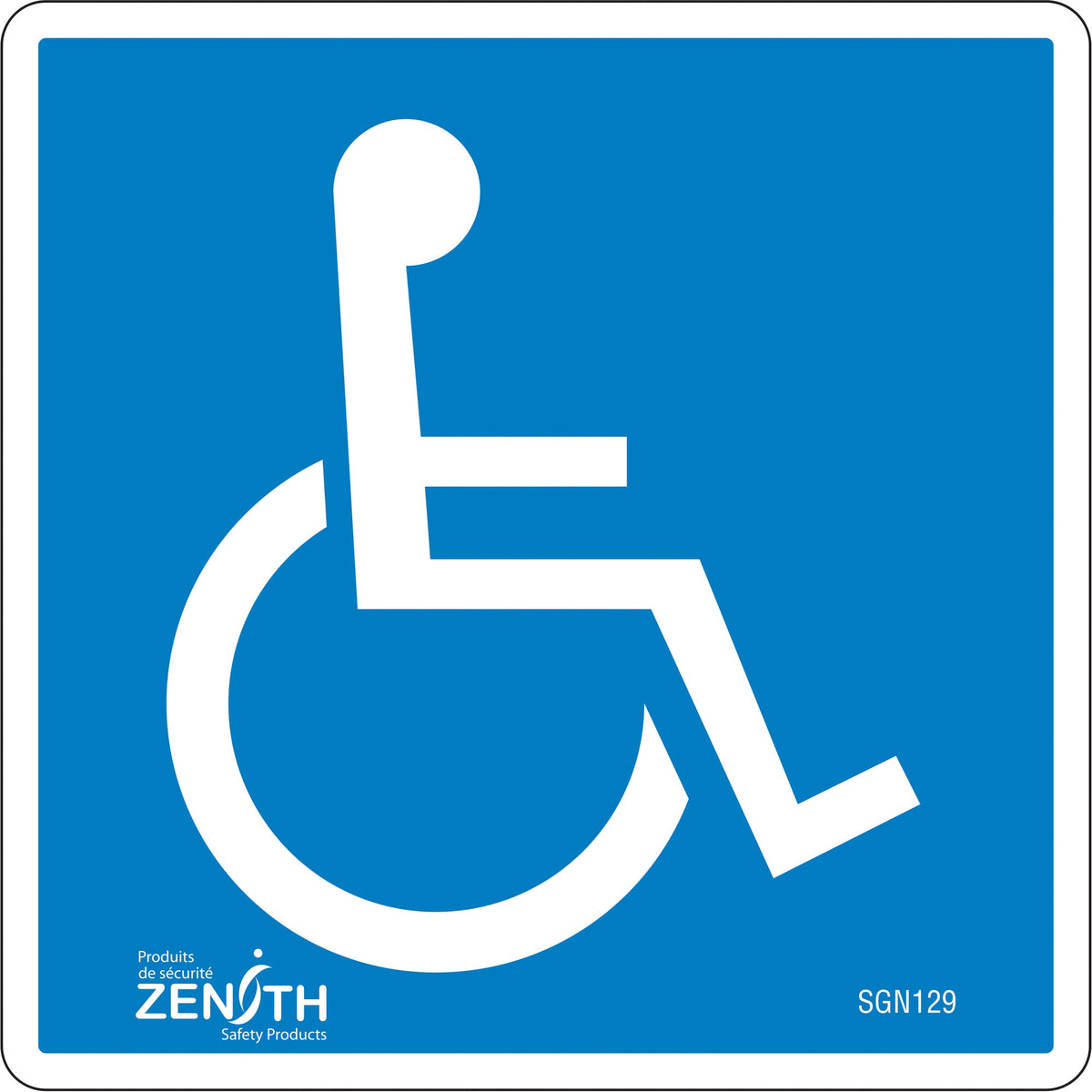 Handicap CSA Standard Safety Sign