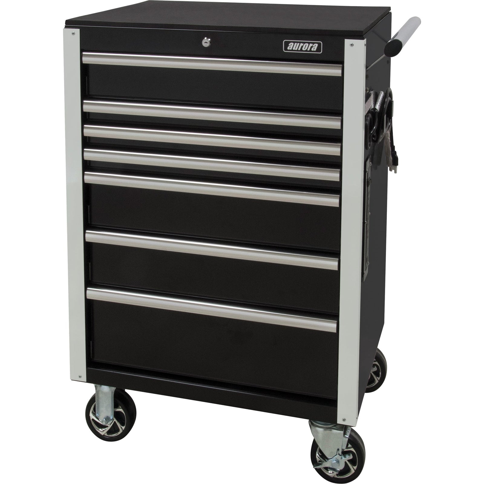Aurora Rolling Industrial Tool Cart, 7 Drawers - ToughWorkz