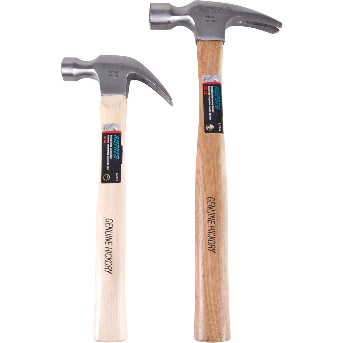 Aurora Tools Pack of 2 Hammers with Hickory Handles - ToughWorkz