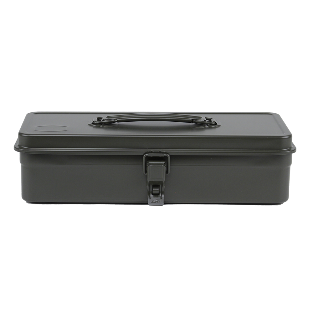 FRONT with Latch | Toyo T-320 Small Toolbox, Military Green