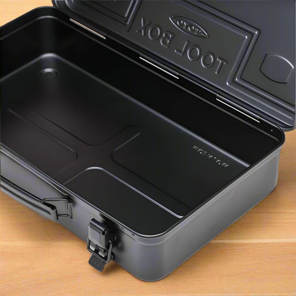 Open Toolbox Toyo Steel T-360 Trunk Shape Toolbox, Black - ToughWorkz