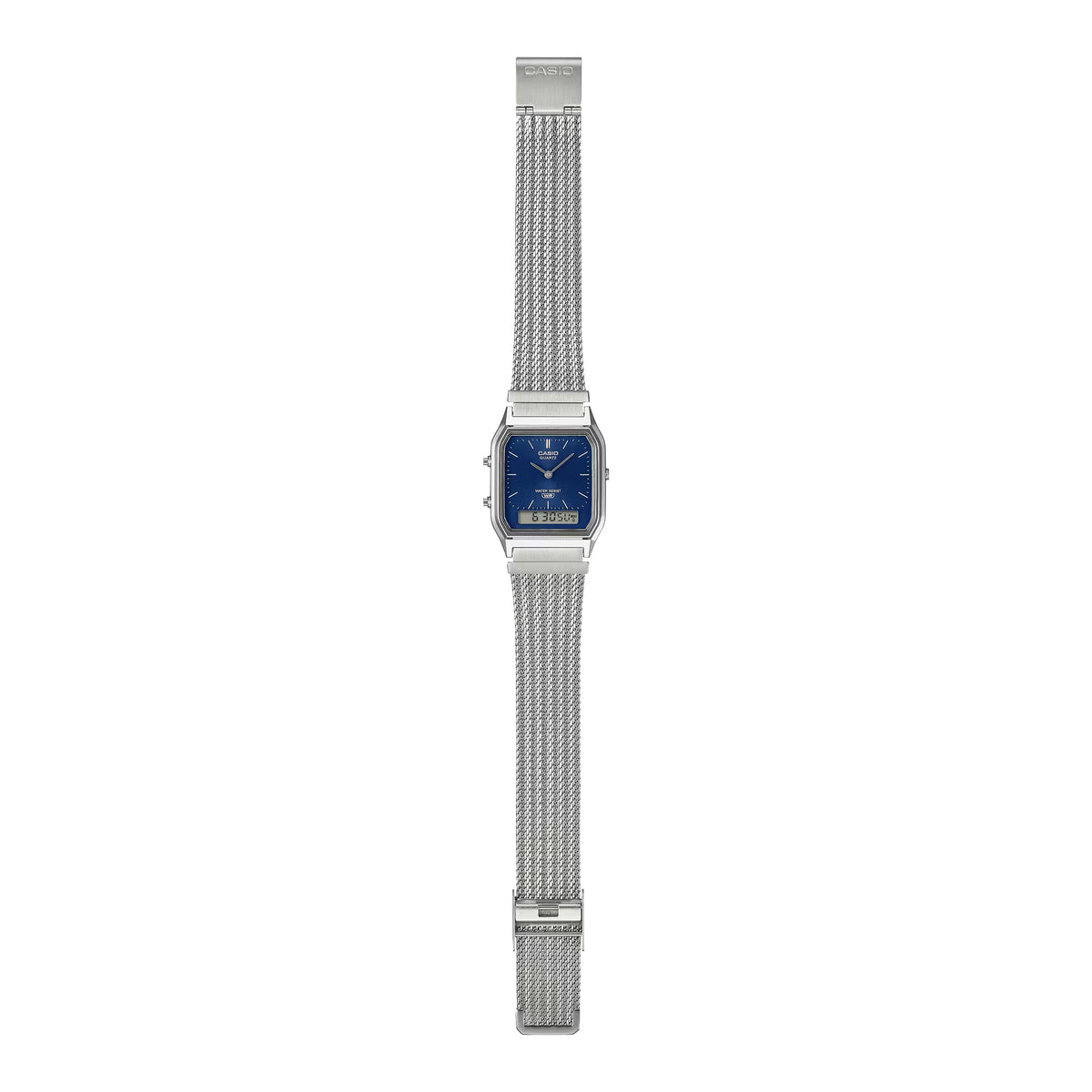 Full Band | Casio AQ-220EM-2A / Vintage Silver Analog-Digital Watch - ToughWorkz