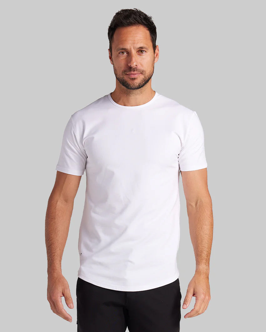 BYLT Drop-Cut Lux Men's White T-Shirt