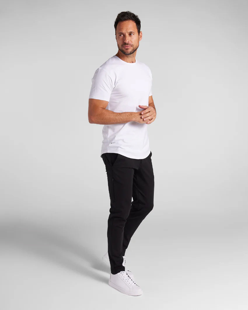 BYLT Drop-Cut Lux Men's White T-Shirt