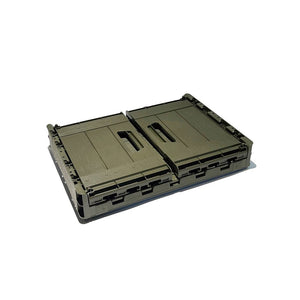 46L Folding Storage Box Promotion | 2 Boxes + 1 Lid Bundle, Green